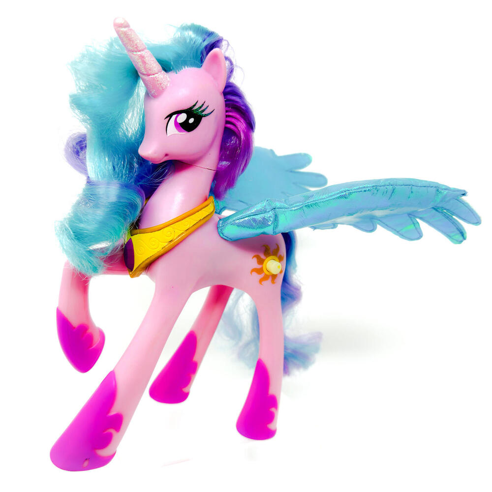 My Little Pony Princess Celestia Talking 2010 Pink Horse Hasbro LightUp Wing MLP
